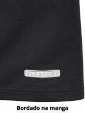 Camiseta Masculina Listrada Aleatory Original - Preto