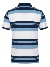 Camiseta Polo Aleatory Listrada Masculino Original - Branco