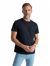 Camiseta Tommy Hilfiger Básica Masculina Gola Careca - Marinho