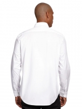 Camisa Manga Longa Aramis Regular Tricoline Com Bolso - Branco