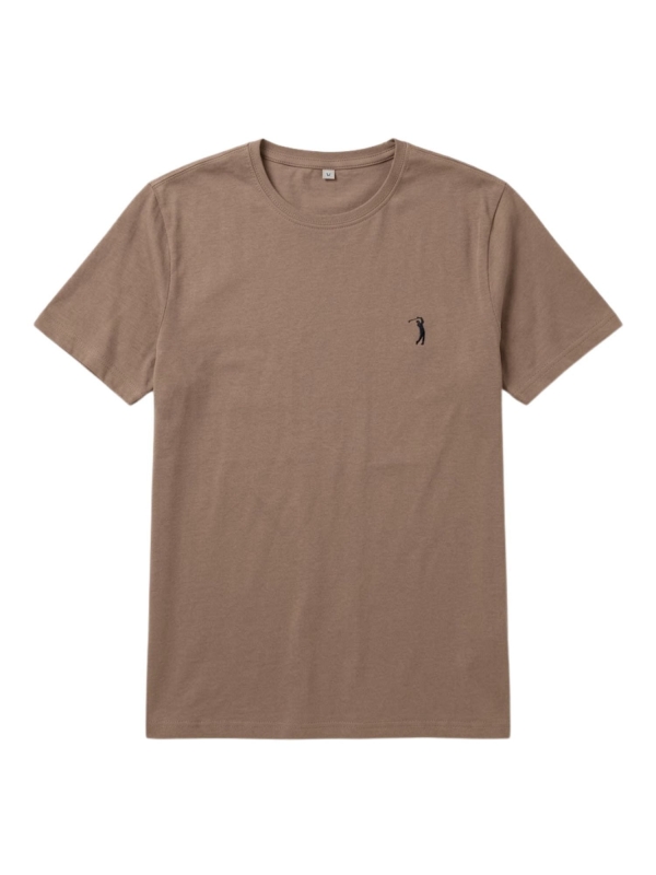 Camiseta Masculina Basica Aleatory Original - Bege Golden