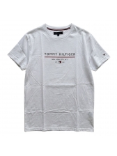 Camiseta Masculina Tommy Hilfiger Estampada Original - Branco